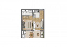 Apartamento com 1 Quarto à Venda, 34 m² em Mooca - São Paulo