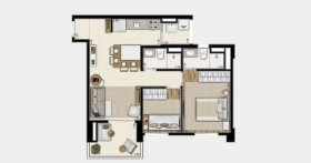 Apartamento com 1 Quarto à Venda, 60 m² em Bela Vista - São Paulo