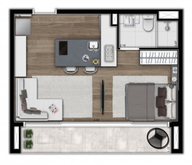 Studio com 1 Quarto à Venda, 57 m² em Itaim Bibi - São Paulo