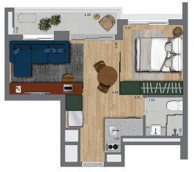 Apartamento com 2 Quartos à Venda, 42 m² em Butantã - São Paulo