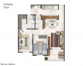 Imóvel com 3 Quartos à Venda, 90 m² em Ponte São João - Jundiaí
