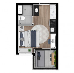 Apartamento com 1 Quarto à Venda, 52 m² em Vila Madalena - São Paulo