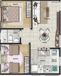 Imóvel com 2 Quartos à Venda, 55 m² em São Pedro - Juiz De Fora