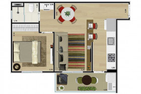 Apartamento com 1 Quarto à Venda, 35 m² em Anália Franco - São Paulo