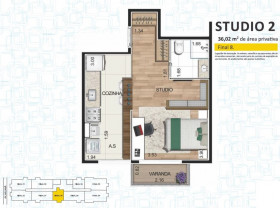 Apartamento com 2 Quartos à Venda, 59 m² em Alphaville - Barueri