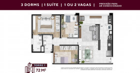 Apartamento com 2 Quartos à Venda, 60 m² em Jardim Do Lago - Jundiaí