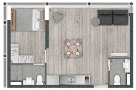 Studio com 1 Quarto à Venda, 52 m² em Consolação - São Paulo