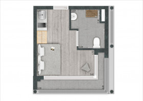 Studio com 1 Quarto à Venda, 52 m² em Consolação - São Paulo