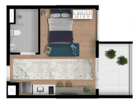 Apartamento com 1 Quarto à Venda, 33 m² em Vila Clementino - São Paulo