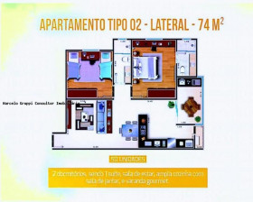 Apartamento com 2 Quartos à Venda, 74 m² em Jardim Nair Maria - Salto