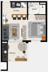 Apartamento com 2 Quartos à Venda, 56 m² em Picanco - Guarulhos