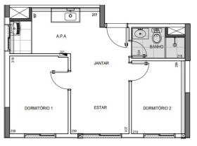 Imóvel com 2 Quartos à Venda, 37 m² em Penha, Vila Pierina - São Paulo
