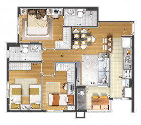Apartamento com 2 Quartos à Venda, 60 m² em Santa Paula - São Caetano Do Sul