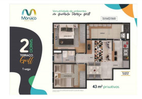 Apartamento à Venda,  em Monaco - Programa Casa Verde Amarela - Cotia