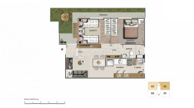 Apartamento com 2 Quartos à Venda, 45 m² em Campo Grande - Rio De Janeiro