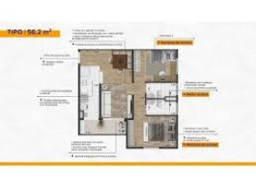 Imóvel com 2 Quartos à Venda, 56 m² em Proximo Ao Centro - Hortolândia