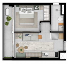Apartamento com 2 Quartos à Venda, 46 m² em Ipiranga - São Paulo