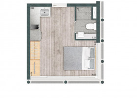 Studio com 1 Quarto à Venda, 52 m² em Consolação - São Paulo