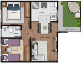 Apartamento com 2 Quartos à Venda, 43 m² em Jardim City - Guarulhos