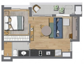 Apartamento com 2 Quartos à Venda, 42 m² em Butantã - São Paulo