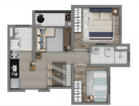 Apartamento com 2 Quartos à Venda, 40 m² em Itaquera - São Paulo