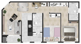Imóvel com 2 Quartos à Venda, 56 m² em Novo Angulo - Hortolandia