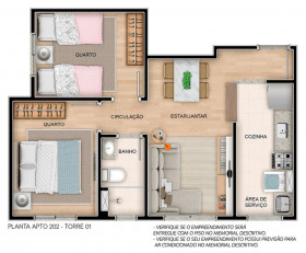 Apartamento com 2 Quartos à Venda, 43 m² em Pirituba - São Paulo
