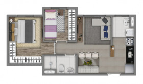 Apartamento com 2 Quartos à Venda, 40 m² em Itaquera - São Paulo