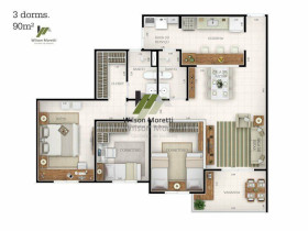 Apartamento com 3 Quartos à Venda, 90 m² em Vila Rica - Jundiaí