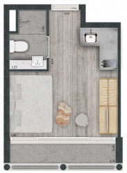 Studio com 1 Quarto à Venda, 52 m² em Consolação - São Paulo