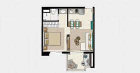 Apartamento com 1 Quarto à Venda, 60 m² em Bela Vista - São Paulo