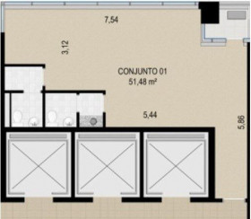 Sala Comercial à Venda, 57 m² em Bethaville - Barueri