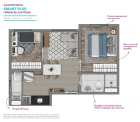 Apartamento com 2 Quartos à Venda, 34 m² em Lapa - São Paulo