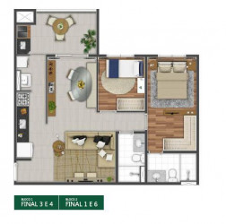 Apartamento com 2 Quartos à Venda, 52 m² em Caputera - Arujá
