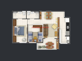 Apartamento com 2 Quartos à Venda, 67 m² em Retiro - Jundiaí