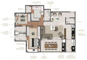 Apartamento com 2 Quartos à Venda, 87 m² em Santo Amaro - São Paulo