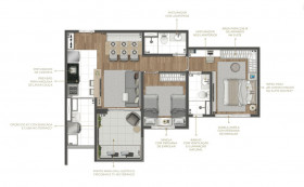 Apartamento com 3 Quartos à Venda, 83 m² em Santo Amaro - São Paulo