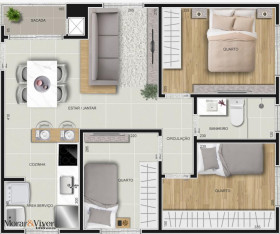Apartamento com 2 Quartos à Venda, 49 m² em São Marcos - São José Dos Pinhais