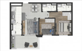 Apartamento com 2 Quartos à Venda, 58 m² em Penha - São Paulo