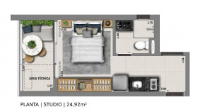 Apartamento com 1 Quarto à Venda, 33 m² em Vila Mariana - São Paulo