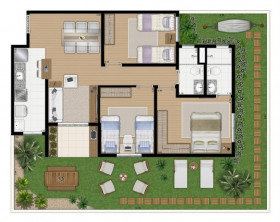 Apartamento com 2 Quartos à Venda, 55 m² em Vila Conceição - Diadema