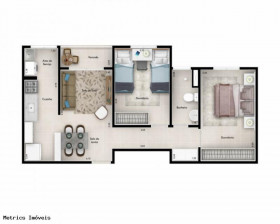 Imóvel com 2 Quartos à Venda, 48 m² em Jardim Promeca - Várzea Paulista
