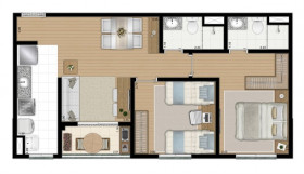 Apartamento com 2 Quartos à Venda, 55 m² em Vila Conceição - Diadema