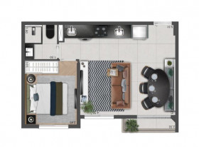 Apartamento com 2 Quartos à Venda, 34 m² em Cidade Patriarca - São Paulo