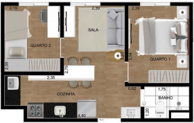 Apartamento com 2 Quartos à Venda, 42 m² em Vila Rosália - Guarulhos