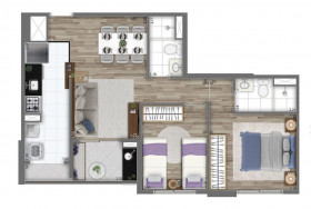 Apartamento com 2 Quartos à Venda, 56 m² em Morumbi - São Paulo