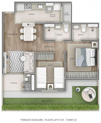 Apartamento com 2 Quartos à Venda, 50 m² em Paraíso Do Morumbi - São Paulo