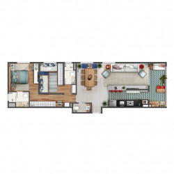 Apartamento com 2 Quartos à Venda, 67 m² em Jardim Tereza Cristina - Jundiaí
