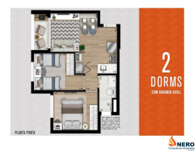 Imóvel com 2 Quartos à Venda, 42 m² em Vila Das Belezas - São Paulo