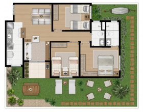 Apartamento com 2 Quartos à Venda, 55 m² em Vila Conceição - Diadema